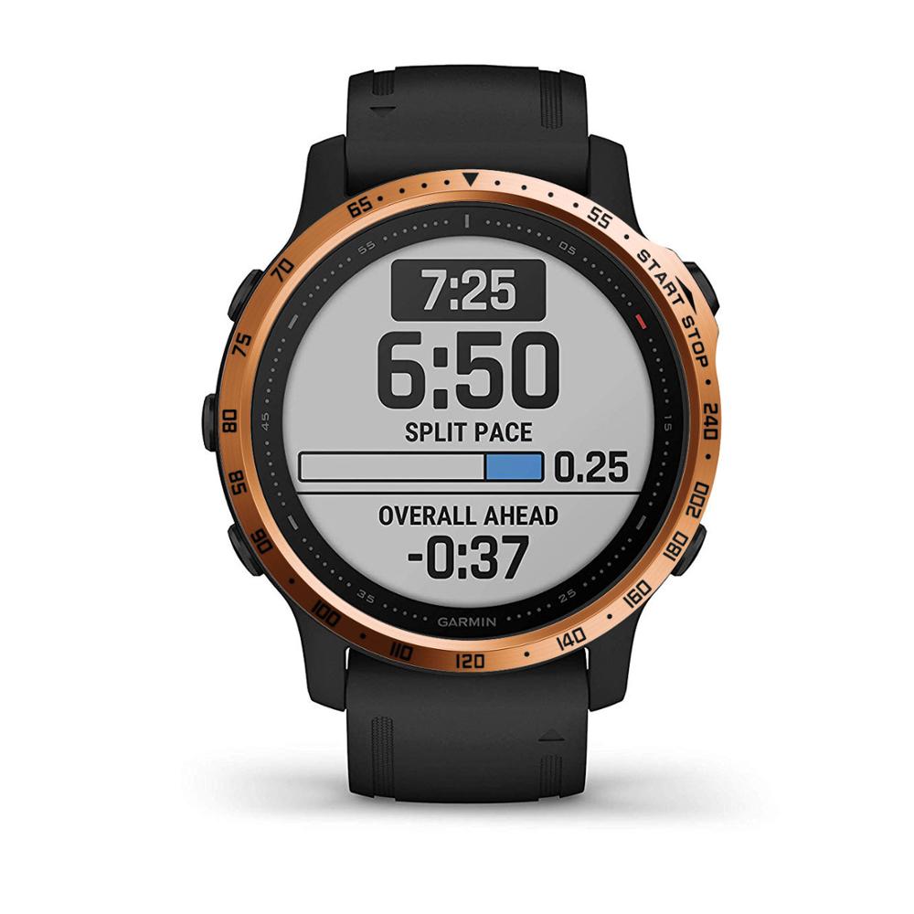 

Для годинника Garmin Fenix 6S/6S Pro/6S sapphire Металевий безель Кільце Нержавіюча сталь Скульптурні одиниці часу Клейка Покриття проти подряпин For Fenix 6S