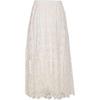 PINKO Pink Umbrella Lace Midi Skirt Women skirts White 104905A2G9-Z05