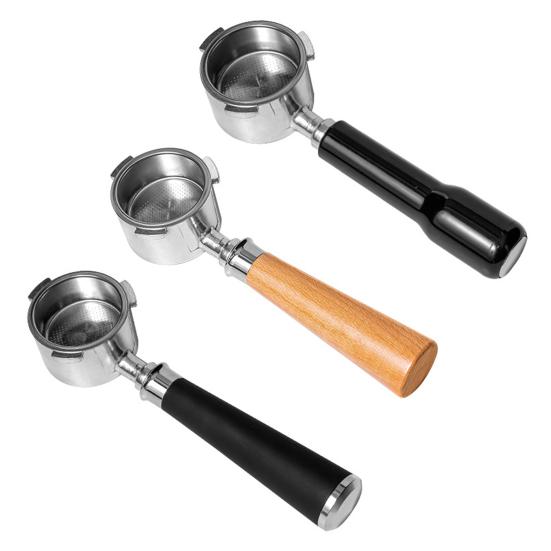 Portafiltru fără fund de 51 MM pentru aparate de cafea DeLonghi, Filtru din oțel inoxidabil 304 cu mâner, Instrument profesional pentru espresso pentru presare și extracție