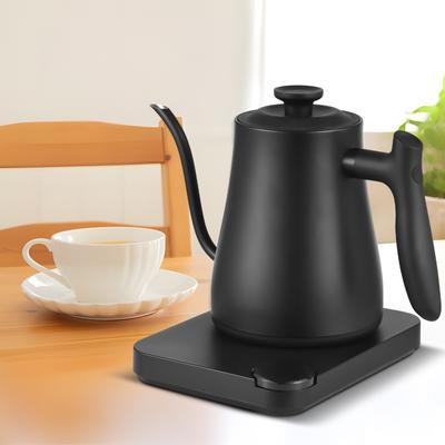Gooseneck Electric Kettle with Thermometer Electric Kettle 1L with Auto Shut-Off 1200W Boil Dry