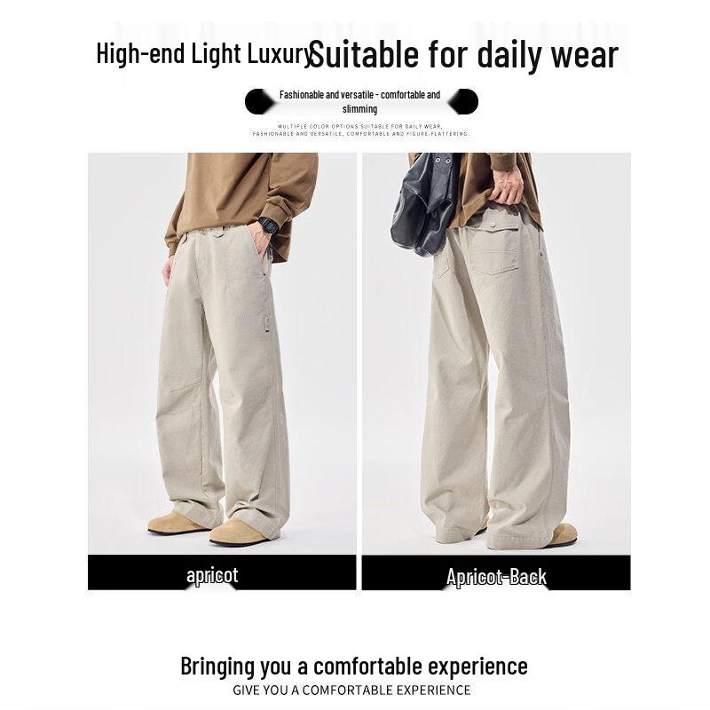 CHOCOOLATEit Men's American Retro Cotton Cargo Pants