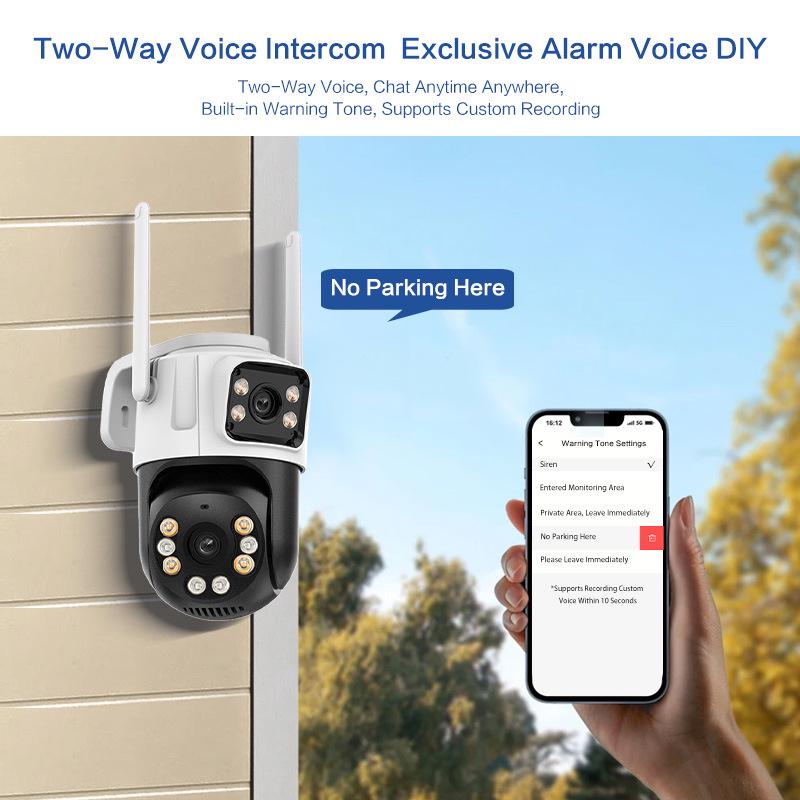 ICSEE 360° HD Wireless Binocular Camera with Smart Night Vision for Home Surveillance