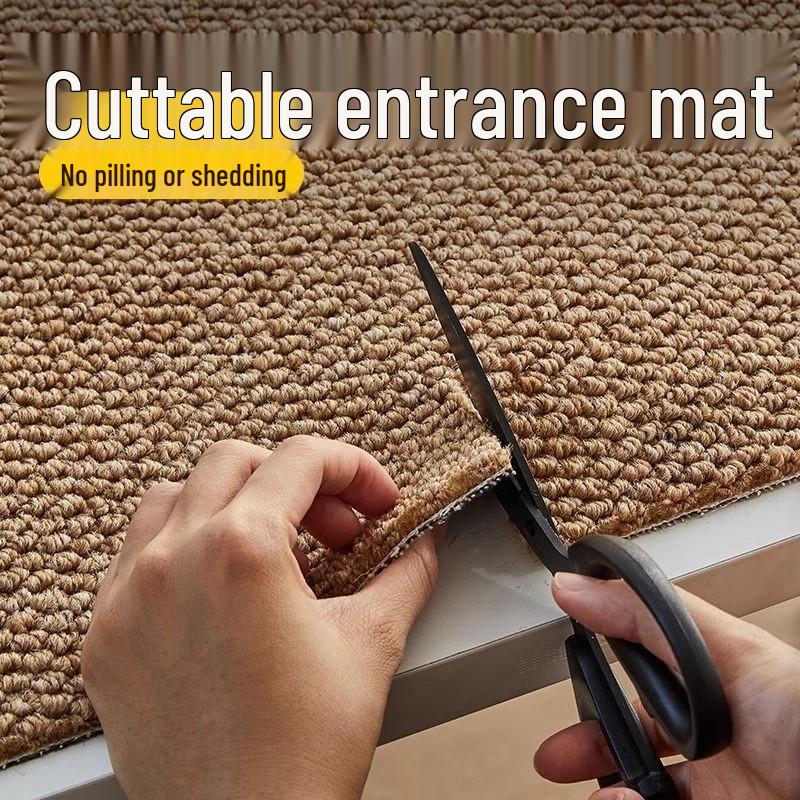 Vintage Style Dirt-Resistant Pineapple Ring Carpet - Imitation Jute Floor Mat for Living Room Photography & Bedroom Decor