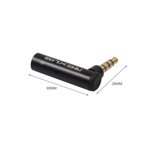 Right Angle 3.5mm OMTP To CTIA Male To Female Audio Plug Jack Adapter Converter
