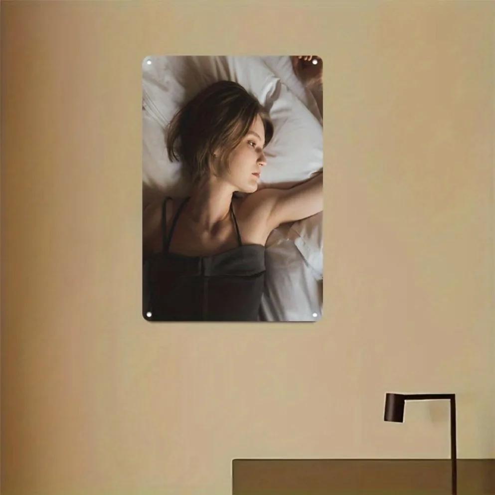 Vintage Metal Wall Art 8x12 Inch Modern Minimalist Home Decor Bedroom Hanging Painting