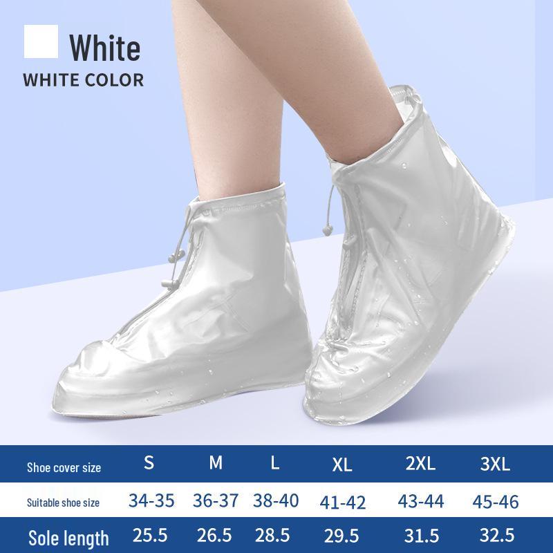 Wasserdichte, rutschfeste PVC-Überschuhe: Regenfest und verschleißfest für Erwachsene und Kinder, ideal für Schuhe mit Reißverschluss.
