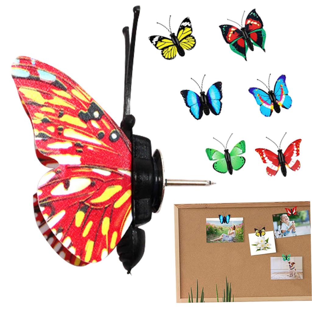 Butterfly Shaped Decorative Thumbtacks, Suitable For Photo Walls And Bulletin Board Decorations.