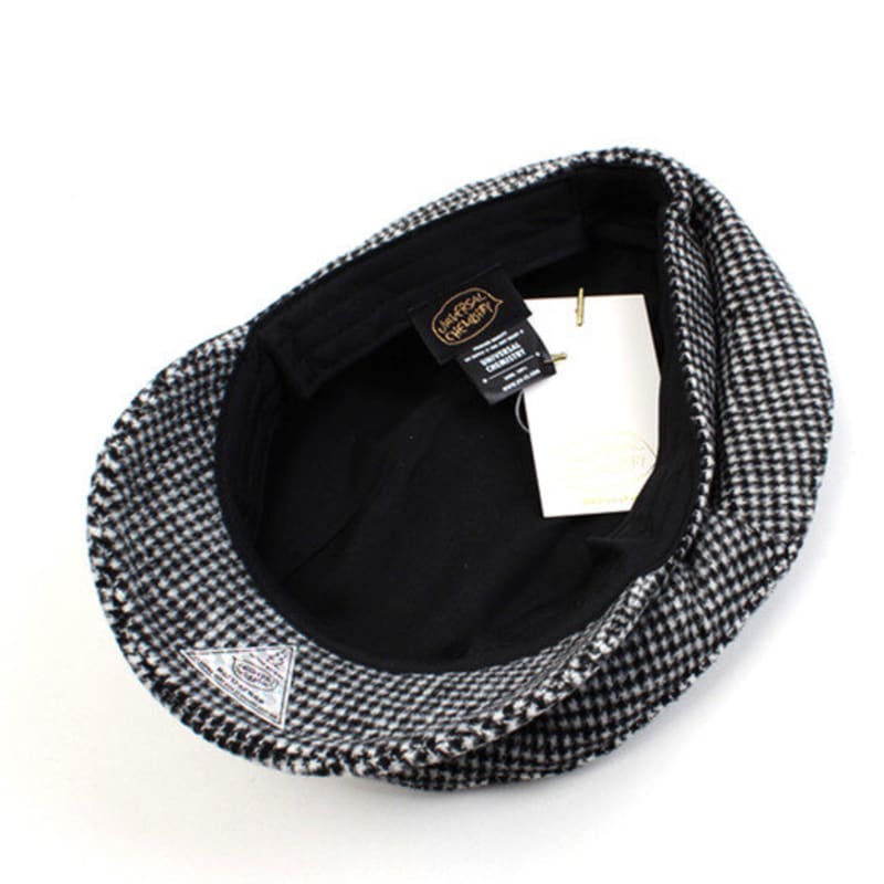 Universal Chemistry Small Check Wool Black Marine Cap Marine Cap