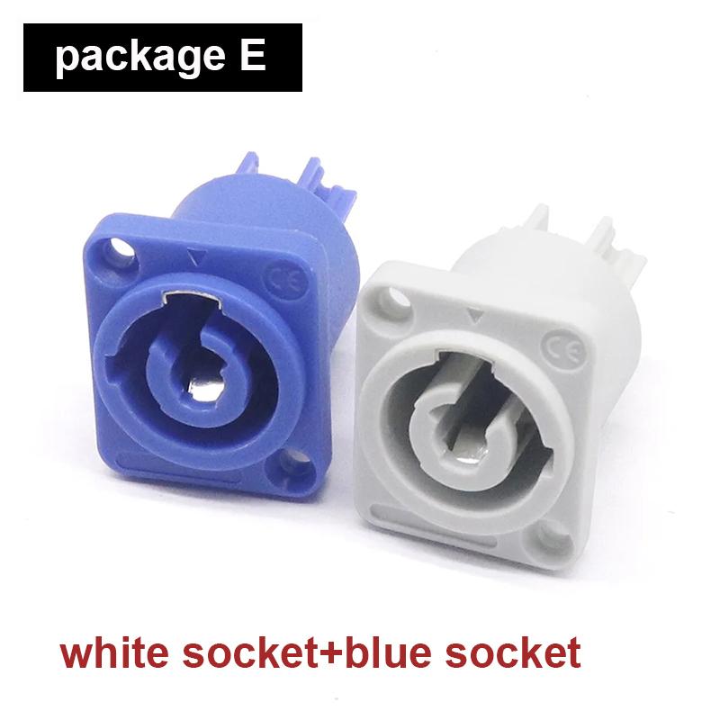 3PIN AC Powercom Connector Male Plug NAC3FCA NAC3FCB AC Cable 20A 250V Power Plug Adapter For Stage Light LED Screen