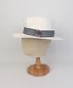 Yunibeosyeolkemiseuteuli Stripe Line Basic White Fedora Summer Fedora