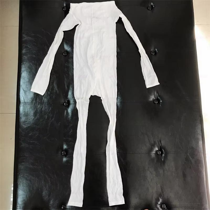 5 pcs Bodysuit Body Slimming Suit Disposable Vacuum Roller Therapy Machine White Color M L XL Size Shape Body Beauty Salon Use