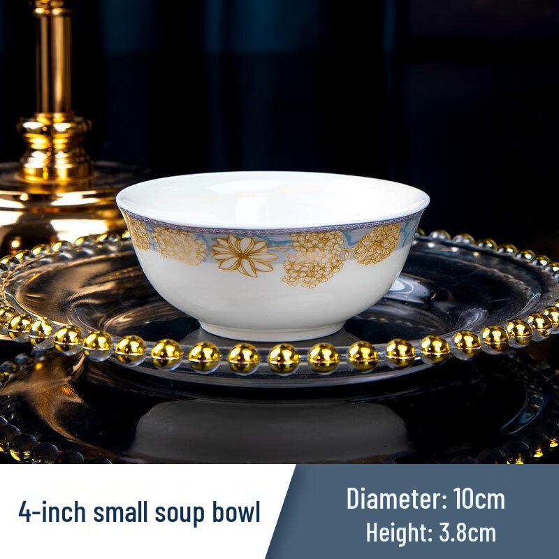 

Jingdezhen Bone China Soup Bowl Set - Time Walk Series