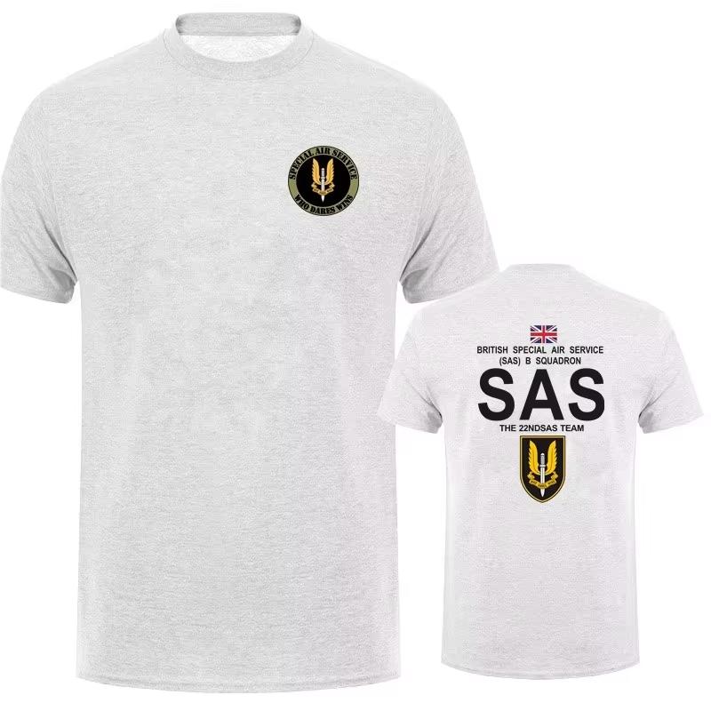 Military SAS Sniper Men T Shirt Army Tshirt for Man Special Military Operations Short Sleeve Cotton Man Summer Tee