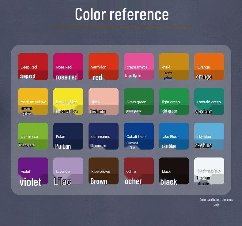 Memory Jelly Pigment Set: 24 Colors 30ml Gouache Paint for Beginner & Student Artists