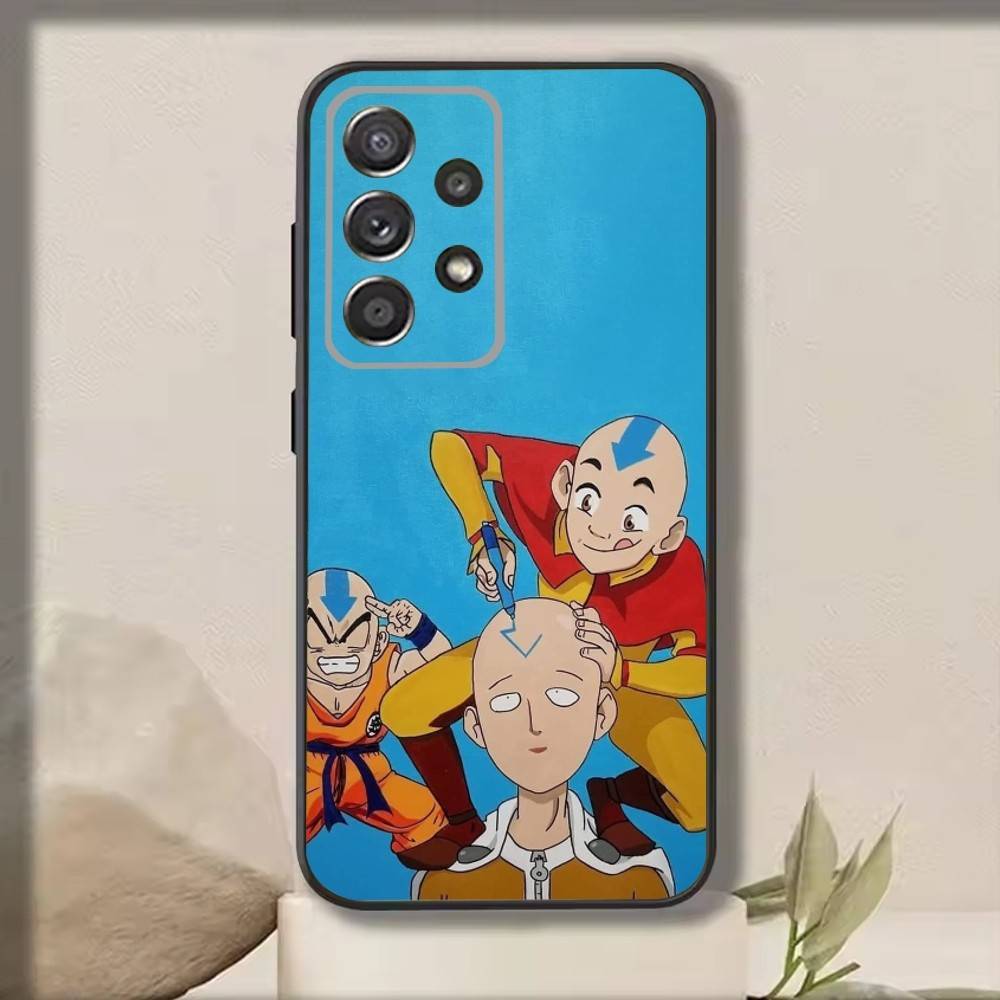O-One Cartoon P-Punchs Man Phone Case For Samsung S25,S24,S21,S22,S23,S30,Ultra,S20,Plus,Fe,Note,10,9,5G Black Cover