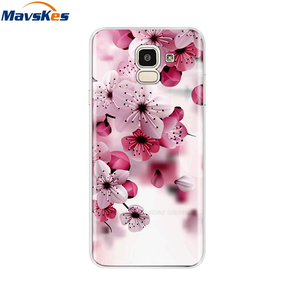 For Samsung Galaxy J6 2018 Case Soft TPU Silicone Back Cover sFor Coque Fundas Samsung J6 2018 J6 Plus 2018 Soft Phone Cases