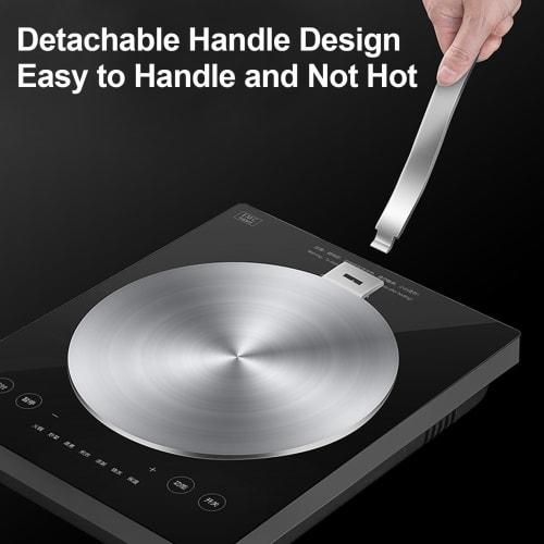 IH Heating Plate, Heat Diffuser Plate, Easy-to-Use Heat Diffuser Plate, Stainless Steel Heating Plate, Compatible with IH, Gas, Electric, and Inductio