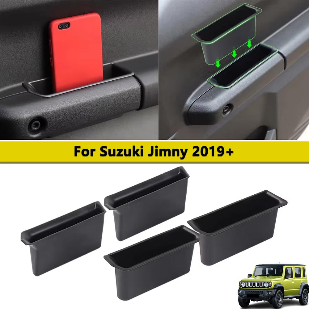 Door Handle Grab Storage Box for Suzuki Jimny 4-door 2019 2020 2026 2026-2026 4pcs Car Interior Accessories Stowing Tidying