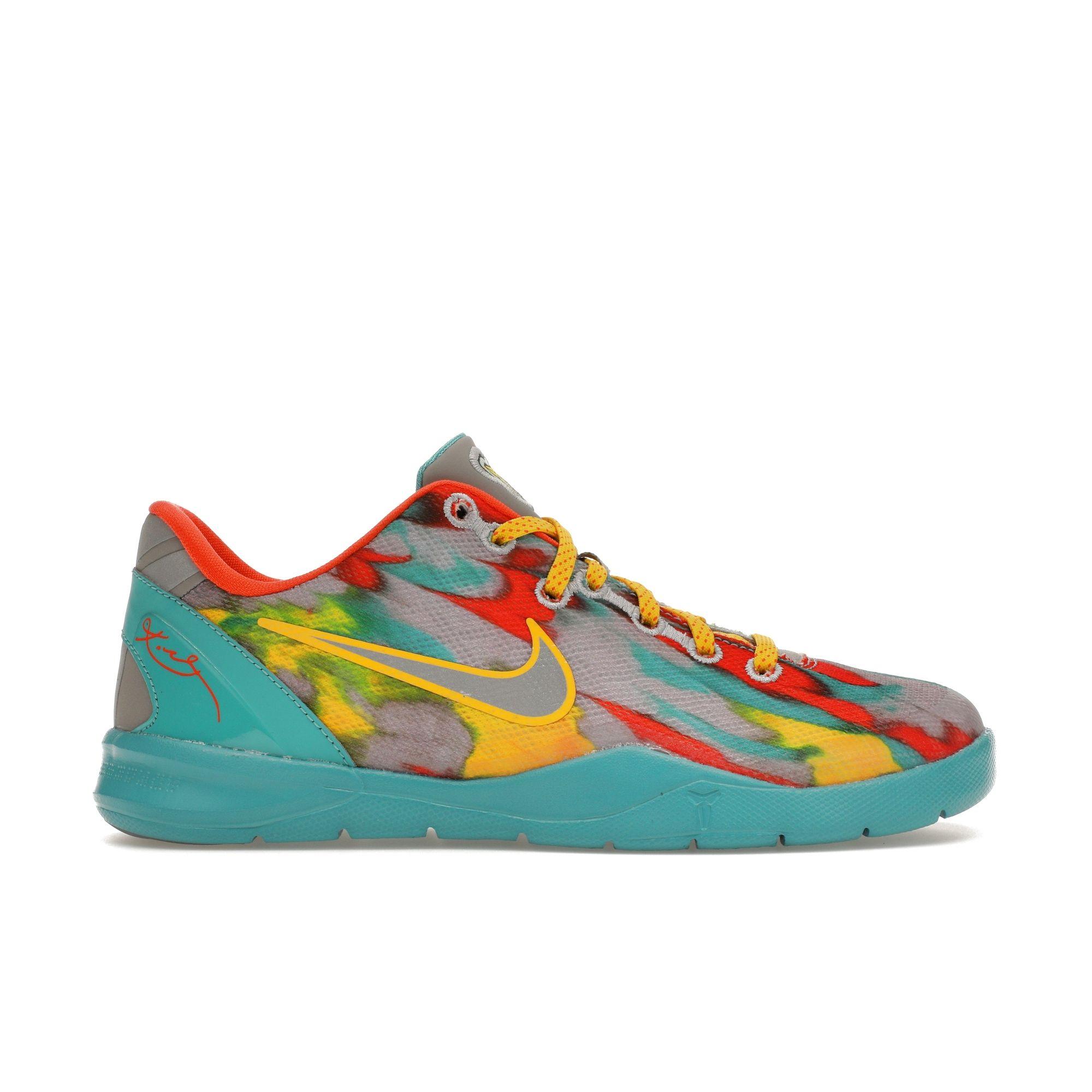 Nike Kobe 8 Protro PS Preschool Basketball Shoes Stadium Grey Tour Yellow Metallic Silver Venice Beach HF7320-001 28