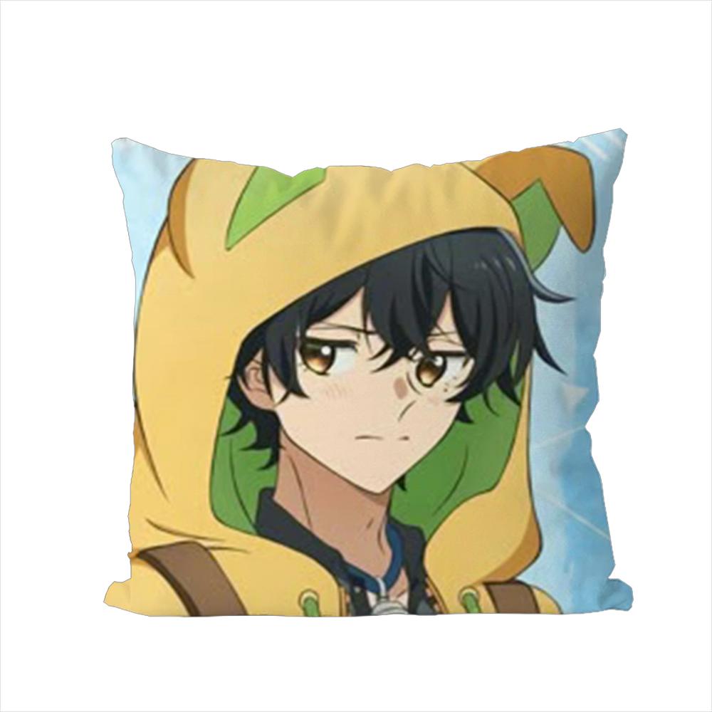 SSasaki And Miyano Pillow Case For Car Sofa Decorative Home Doublesided Print Plush Square Throw Pillow Cushion Cover