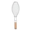 Stainless Steel Fish Grill Basket Compact Easy To Store Grilling Basket with Handle for Outdoor