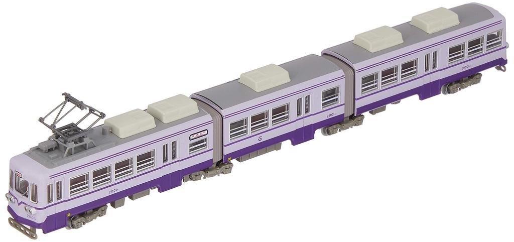 Railway Collection Iron Collection Chikuho Electric Railway Type 2000 2001 Purple Diorama Supplies First Order Limited No. (Manufacturer's Production)