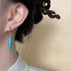 Pearl Beaded Earringdrop Water Droped Vintage Hoop Earrings Fashion Faux Turquoise Earrings  Women
