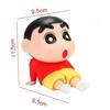 Crayon Shin Chan Anime Figure Phone Holder Kawaii Cartoon Desk Ornament Watching Tv Phone Stand Collectible Figurine Home Decor
