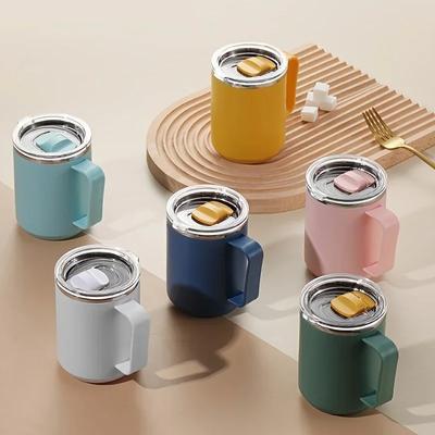 450ml/15.22oz Insulated Coffee Mug With Handle, Shatterproof 304 Stainless Steel Coffee Mug, Double Wall Vacuum Water Cup