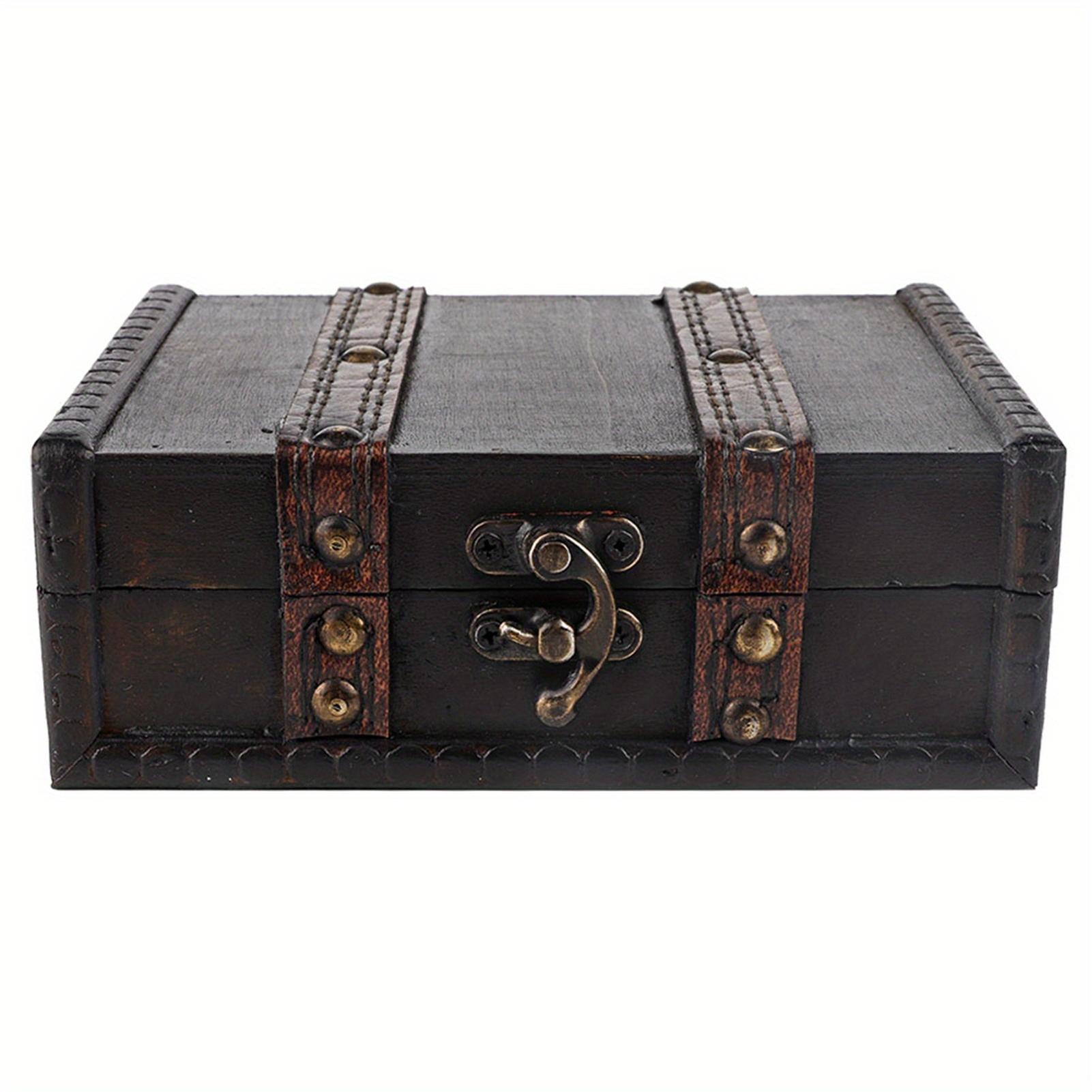 

1Pc Handmade Wooden Storage Box Vintage Jewelry Organizer for Necklaces Bracelets Earrings Desktop Display Box Home Decor небесно-голубой
