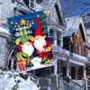 1pc Welcome Christmas Garden Flag - Polyester Double-Sided Gnome Seasonal Flag for Yard Decoration, Festive Elf Design, No Electricity Required,