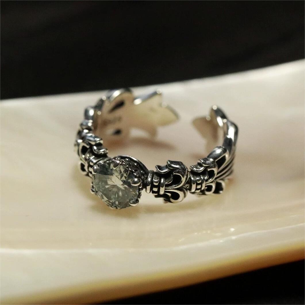 Keke Ирис Кольцо Женское Французское Ретро Открытое Кольцо Нишевый Дизайн Высококачественное Кольцо на Указательный Палец open adjustable