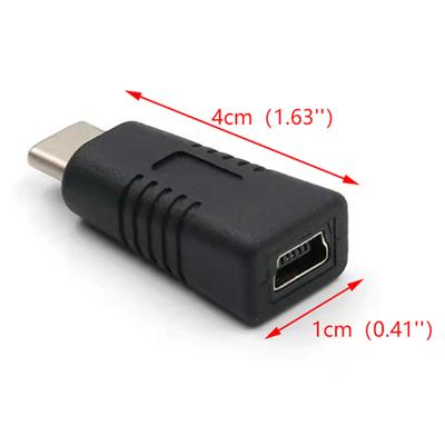 Mini-USB-Buchse auf Typ-C-Stecker-Adapter, Mini-T-Typ-Buchse auf Datenkabel
