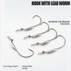 Reaction Tackle Vägda Swimbait-krokar för Abborrfiske - Gräs-fria Fiskekrokar med Lås för Sötvatten och Saltvatten (10-pack)