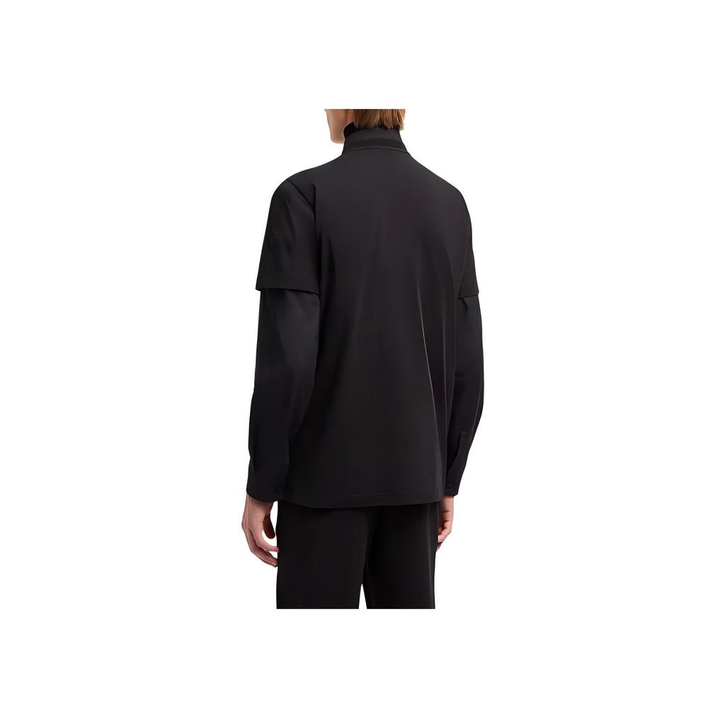 Moncler Koszulka z logo, z okrągłym dekoltem, bluza z krótkim rękawem, męskie topy, czarna J20918C0003189A17999