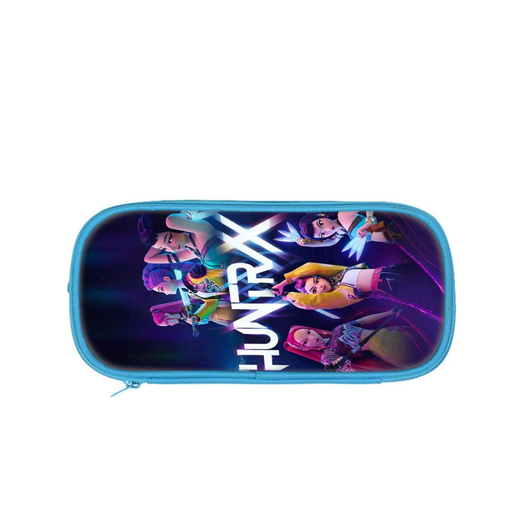 Student Blue Double-layer Pencil Case Kpop/ Witch Hunting Girl Group Student Storage Stationery Bag Pencil Bag
