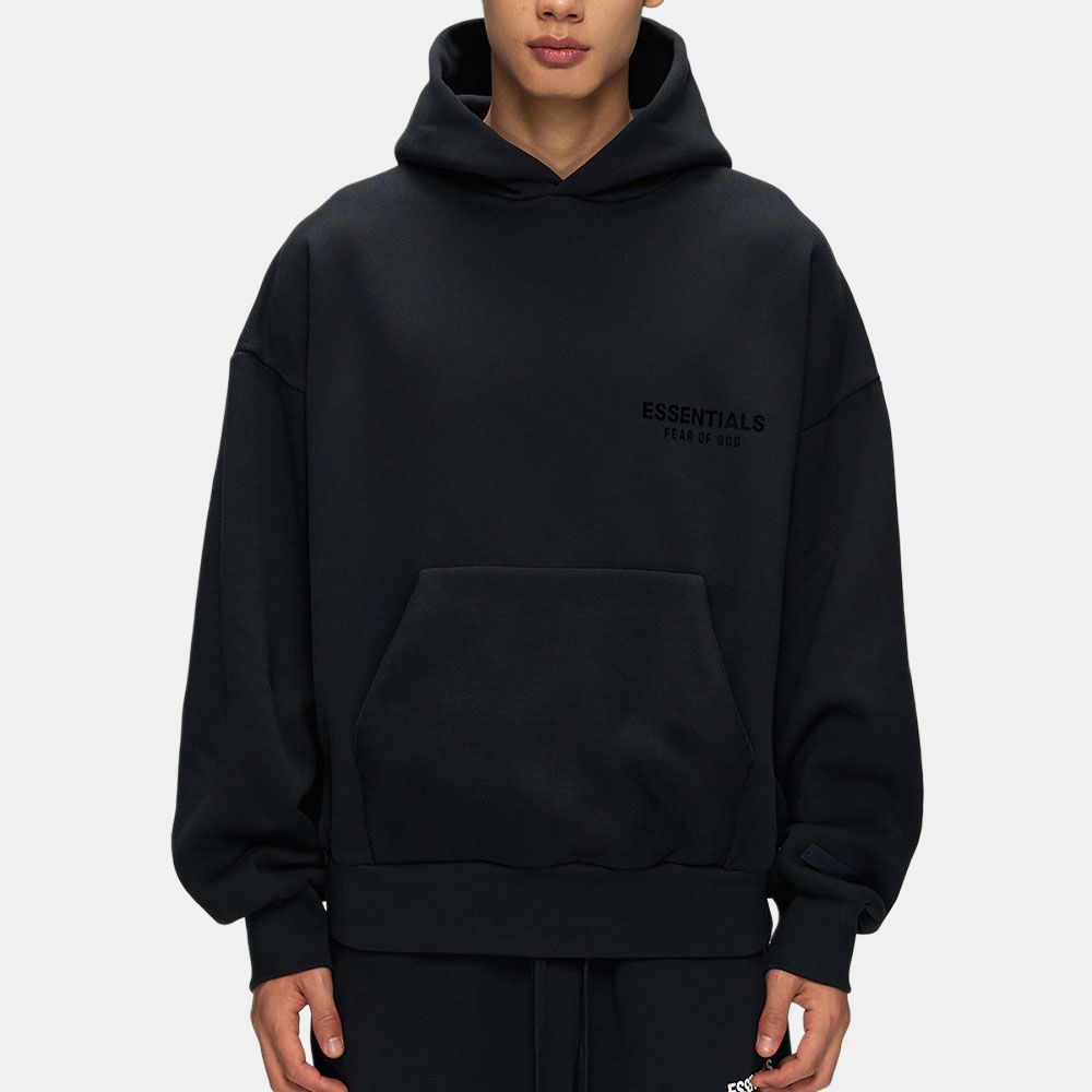 Fear of God Essentials Klassischer Hoodie Vintage Schwarz Herren Oberteile 192AS252052F