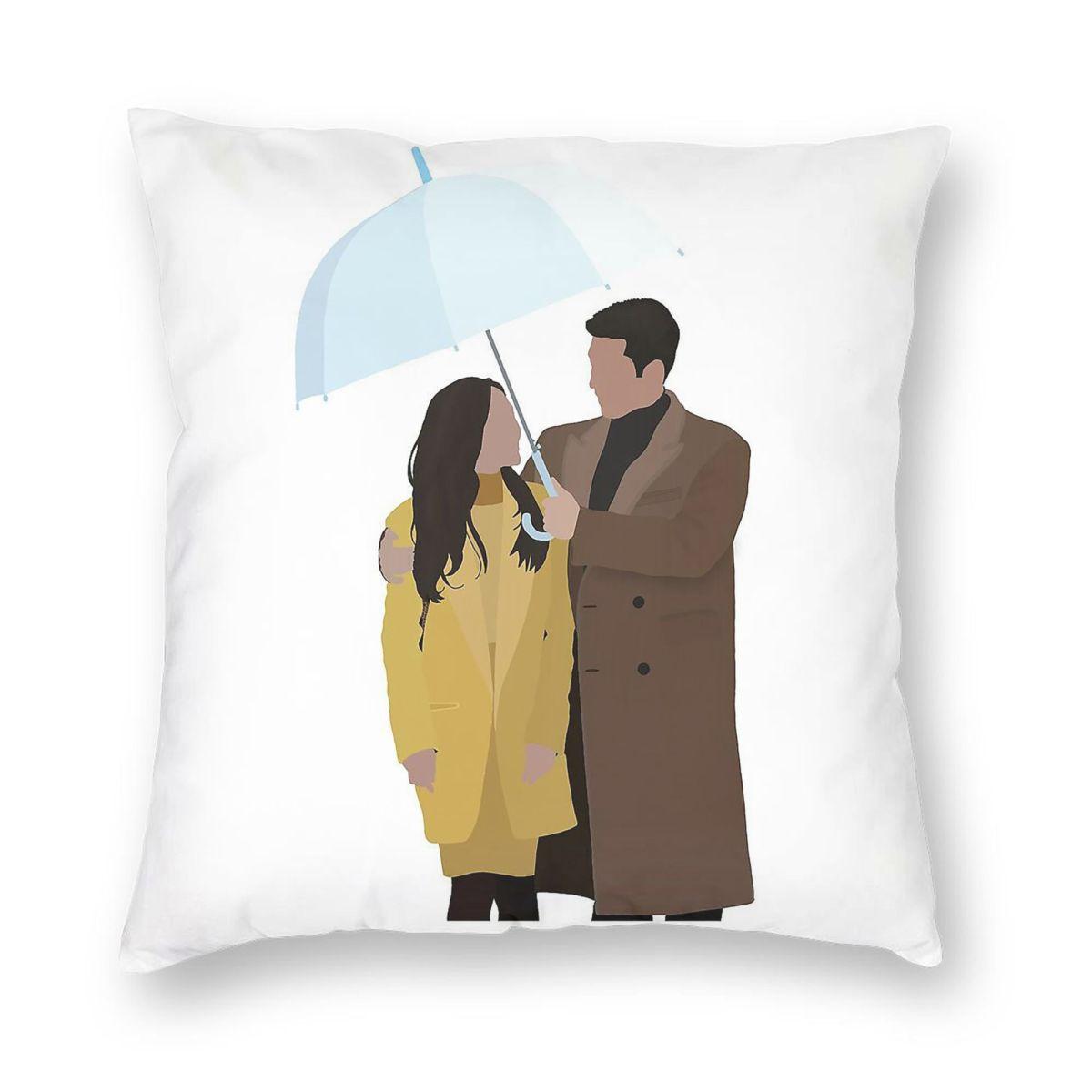 Crash Landing On You Kdrama Square Pillowcase Polyester Linen Velvet Creative Zip Decor Throw Pillow Case Home Cushion Case 30x30cm