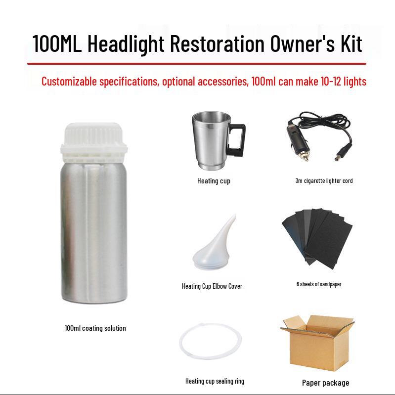 

Набор для ремонта и полировки фар - Восстановите прозрачность и удалите царапины