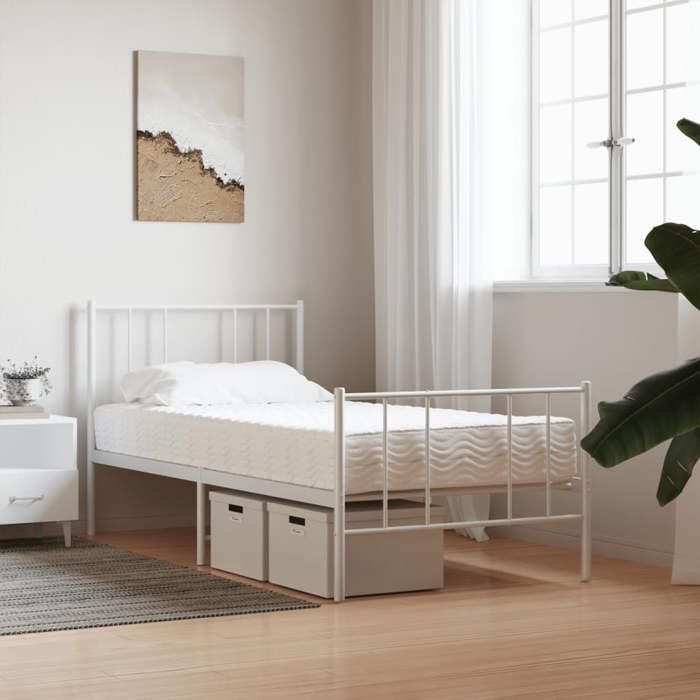 VidaXL Matelas en mousse blanc 80x200 cm dureté H2 H3 356338