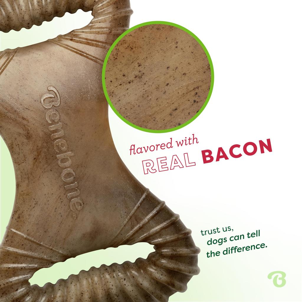 Purful Benebone Bacon Flavored Dental Chew Toy Co., Ltd. Bone-Shaped (Imported)