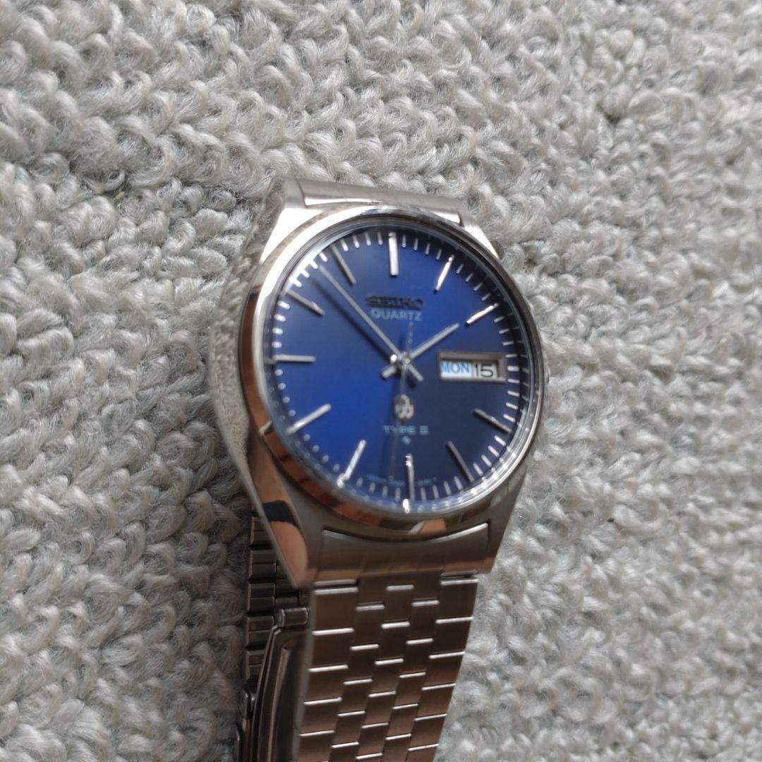 

[USED] Seiko Quartz TYPE2 Blue Dial Used Fully Functional
