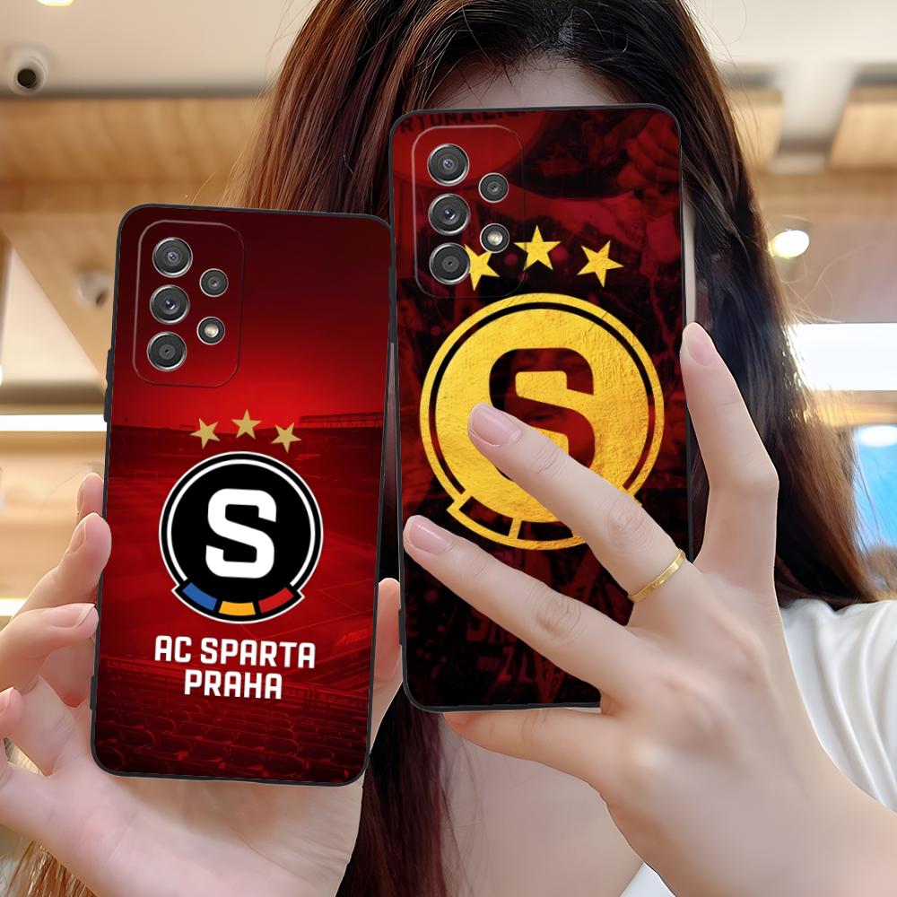FC Sparta Praag Mobiele Telefoonhoesje voor Samsung Galaxy A73 72 71 70 56 55 54 53 52 36 35 34 23 16 15 5G Kleur Beschermhoes