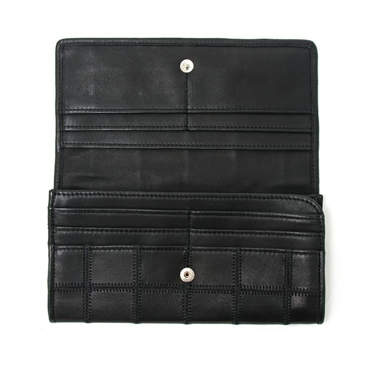 Flap Type Long Wallet Made by Official Baseball Glove Manufacturer Genuine Leather Long Wallet Large Capacity Wallet with Coin Purse Long Wallet for