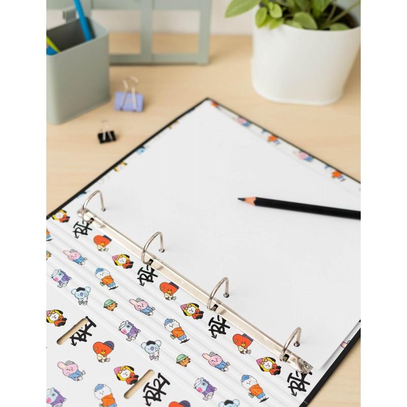 Bt21 - carpeta a4 de la colección street mood (4 anillos, goma)