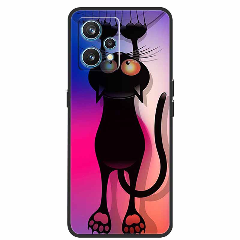 For Realme 9 Case RMX3521 Shockproof Soft silicone TPU Back Cover For Realme9 4G Phone Cases Realme 9 6.4 inch Cute Cartoon Bag