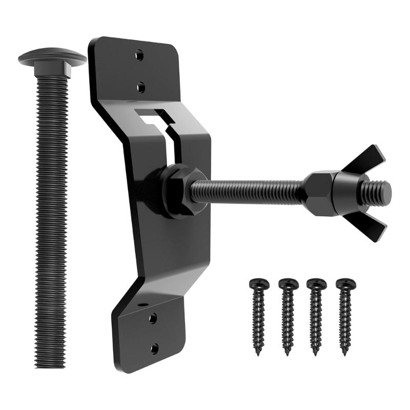 Space Saving Spare Wheel Bracket Rack High Weight Capacity  Black Finish Garage Accessory for Cargo Trailers