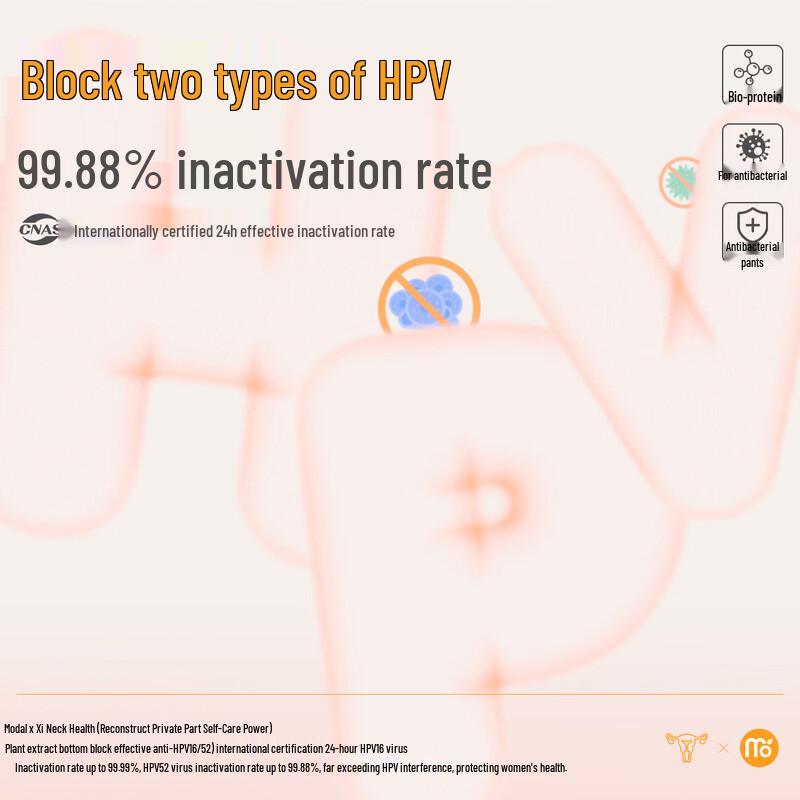 Women's Modal Anti-HPV Antibacterial Seamless Briefs 3-Pack