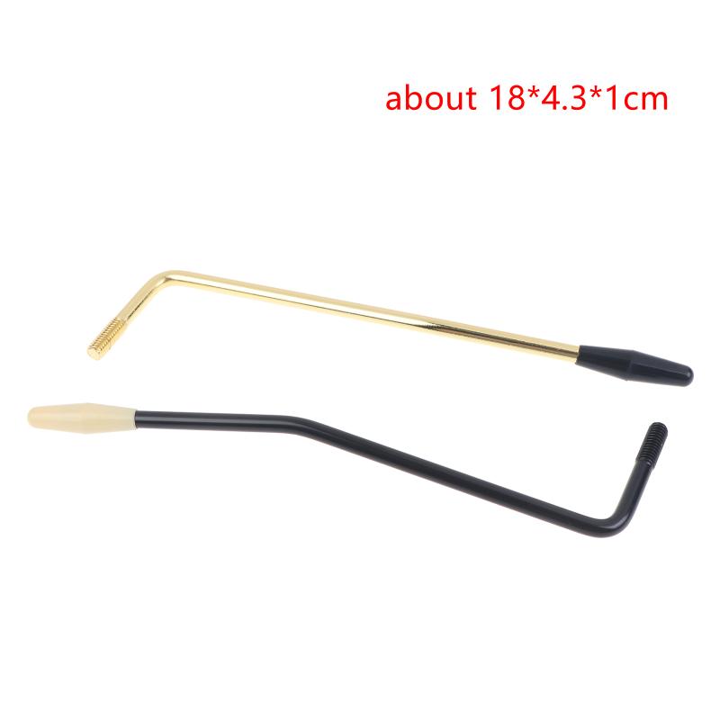 M6 Tremolo Whammy Bar Bridge Arm Premium Metal Guitar Part for Beginner & Pro Electric Guitar Players Chrome Black