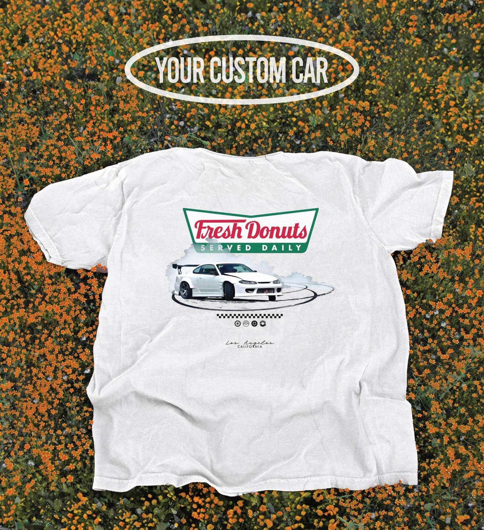 Custom Fresh Donuts Served Daily, Custom Car Shirt, Car Guy Gift, 100% Cotton Comfort Colors, Car Shirt, Personalized Car Tshirt Gift, No AI M